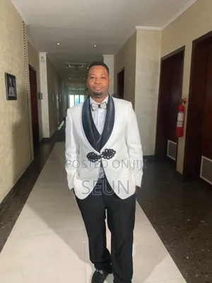 3 Piece White Men Suit for Rental