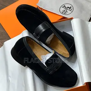 Original Hermes Suede Loafers
