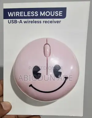 Vivitar Wireless Mouse (Smiley Light Pink Mice)
