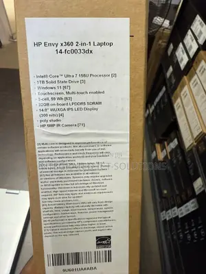 New Laptop HP Envy 14 32GB Intel Core Ultra 7 SSD 1T
