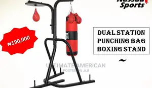 Dual Station Punching Bag and Boxing Stand