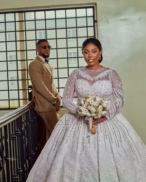 Wedding Gown and Men Suit Combo for Rental