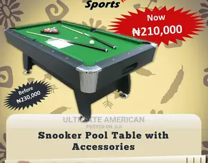 7ft Snooker Pool Table With All The Accessories
