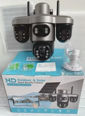 Triple Lens Surveillance Solar Camera