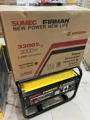 Brand New SPG 4000 Generator – Firman, 3.3kva Output