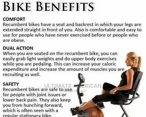 Recumbent Bike Benefits Brand New