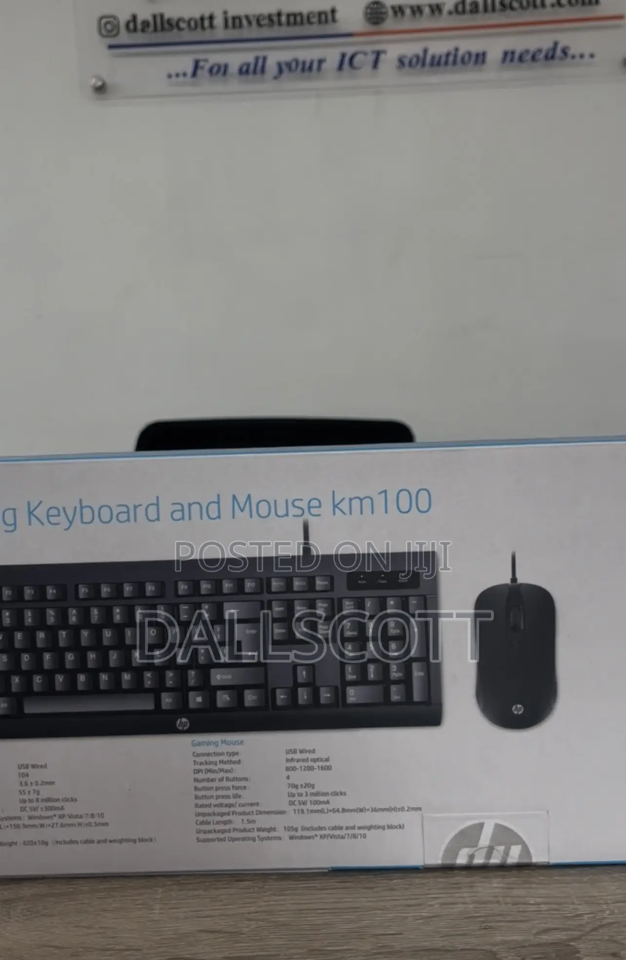 Hp Km100 Gaming Keyboard Mouse