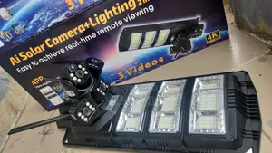 High Quality Tripple Lens Auto_tracking Cctv 4g With Solar Streetlight