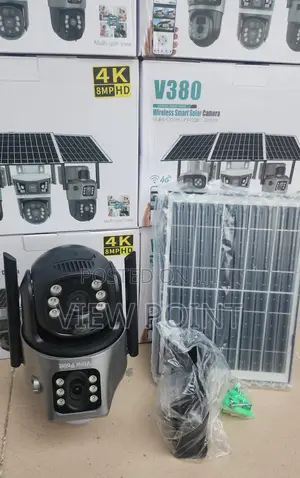 Dual Lens Solar Powered Smart Alarm Ptz Security Camera