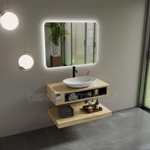 80cm Executive Cabinet Basin With Led Mirror