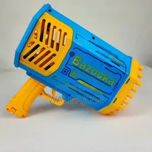 Children's Handheld Bazooka Bubble Machine-blue Yellow