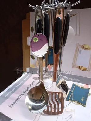 Cooking Stainless Steel Kitchen Utensil Set With Hanger