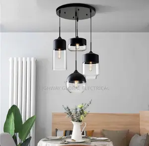 Glass 4 in 1 Chandelier
