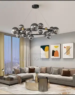Modern Nordic Black Glass for Living Room, Bedroom, Re