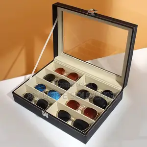 Luxury Luxury Pu Leather 8 Slots Sunglasses Display Box