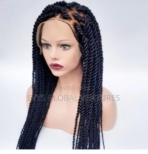 28'' Handmade Pick Drop Watermelon Black Twisted Wig With Full Lace