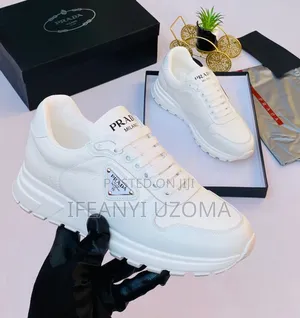 Big Prada White and Black Shoes
