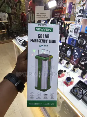 Solar Powered Rechargeable Led Lamp With Panel