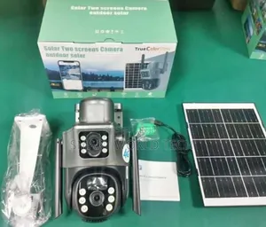 Dual Lens Outdoor CCTV Solar Camera With 4g