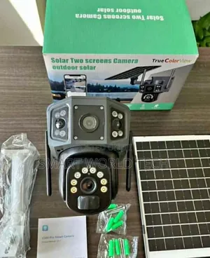 Outdoor PTZ Surveillance Solar Camera Sim Enable
