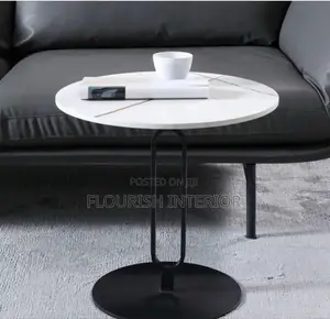 Imported Unique Exquisite Marble Side Stool.