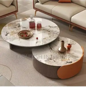 Luxury Standard Quality Imported Marble 2in1 Center Table.