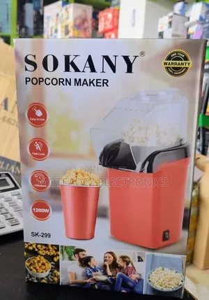 Sokany 1200w Portable Electric Popcorn Machine and Snack Maker