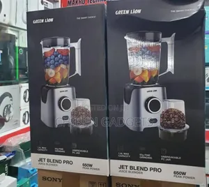 Green Lion Jet Blend Pro Juice Blender With 650w Peak Power, Grinding