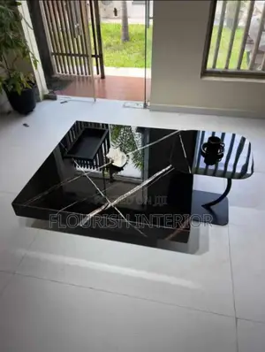 Quality Imported Unique Luxury Marble Center Table With Side Stool