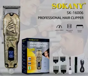 Sokany Rechargeable Professional Hair Clipper With Digital Led Display