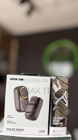 Green Lion Pulse Wear Wearable Bt Speaker - Black