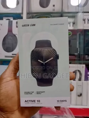 Green Lion Active 10 46mm 2.07' Bluetooth Smartwatch Black
