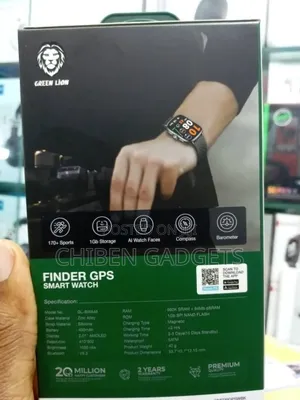 Green Lion Finder GPS Smartwatch Black