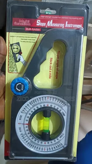 Angle Gauge/Inclinometer Double Scale for Angle or Slope