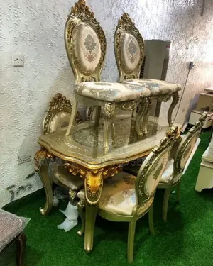 Six Seaters Marble Dining Table
