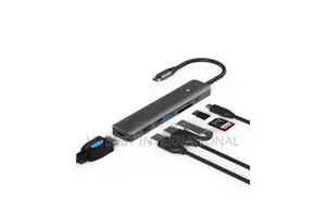 Usb-c Adapter 7-in-1 Type-c Hub Hdmi 3 Usb Ports Sd/Tf Card Readers