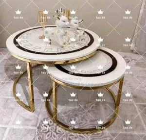 2 in 1 Center Table With Marble