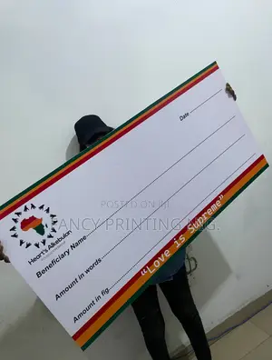 Giant Presentation Cheque (Dummy) – Custom for Awards Sponsorships