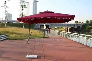 Quality Imported Unique Marble Base Outdoor Umbrella.