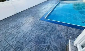 Stamping Around Swimming Pool