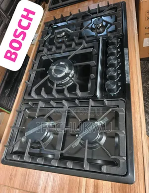 Original Quality Bosch Latest Model Built-in Black Steel Gas Cooker