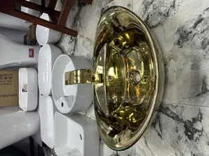 Gold Basin With Gold Sensor Tap