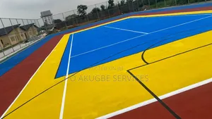Professional Basketball Court Painting