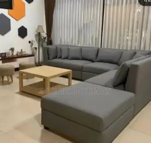 L-Shaped + Center Table Can Be Made in Preferred Colors