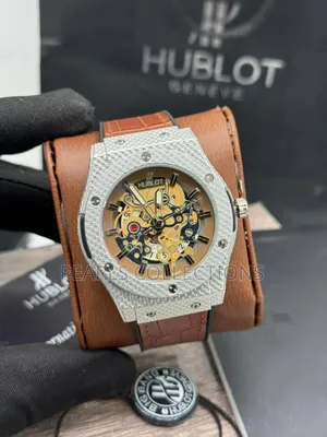 Hublot Brown Leather Watch