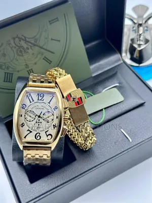 Franck Muller Gold Chain Watch and Bracelet