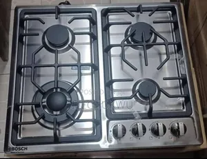 Bosch 4 Burners Built-in Stainless Steel Gas Cooker Hob 60cm 4 All Gas