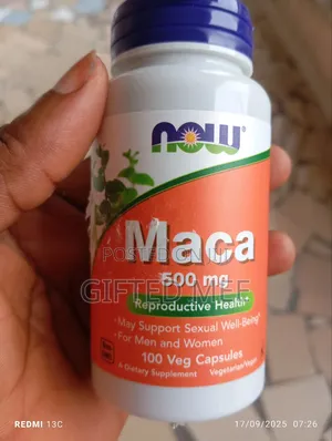 Now Foods Maca for Sexual Wellbeing and Reproductive Health, 500mgx100