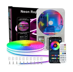 5m Led Waterproof Neon Lamp With Infrared Remote Control,