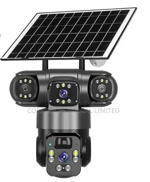 Ai Solar PTZ CCTV Camera With Complete Triple Lens and Screens Views